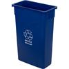 8823B - TrimLine Rectangle 23 Gallon Blue Recycle Waste Container