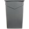 8823GRY - TrimLine Gray Rectangle 23 Gallon Waste Container 