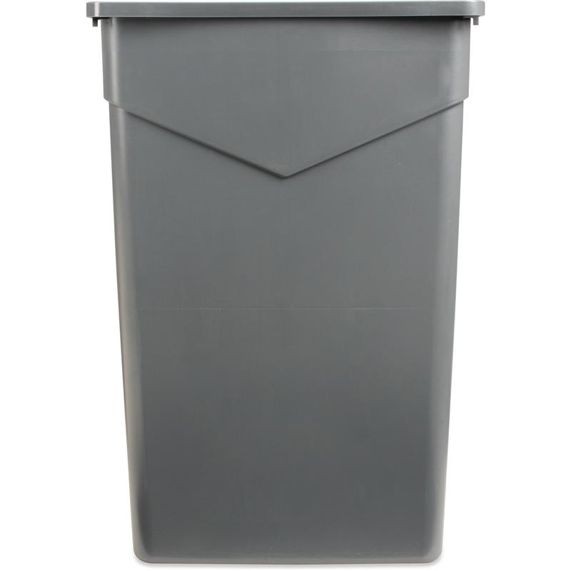 8823GRY - TrimLine Gray Rectangle 23 Gallon Waste Container 
