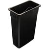 8823BK - TrimLine Black Rectangle 23 Gallon Waste Container
