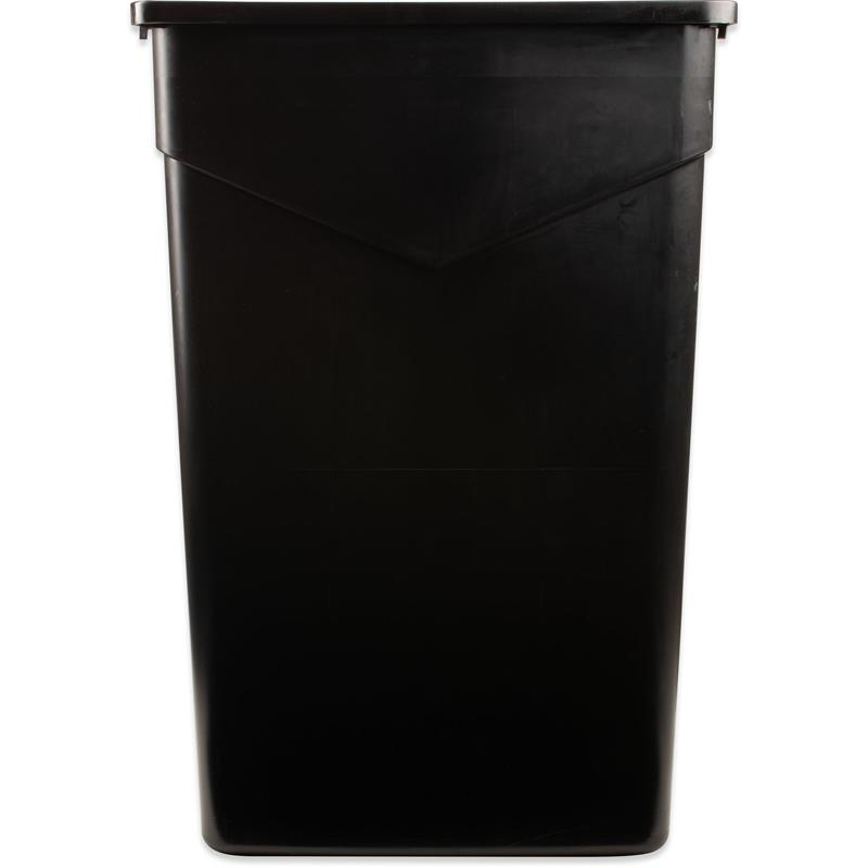 8823BK - TrimLine Black Rectangle 23 Gallon Waste Container