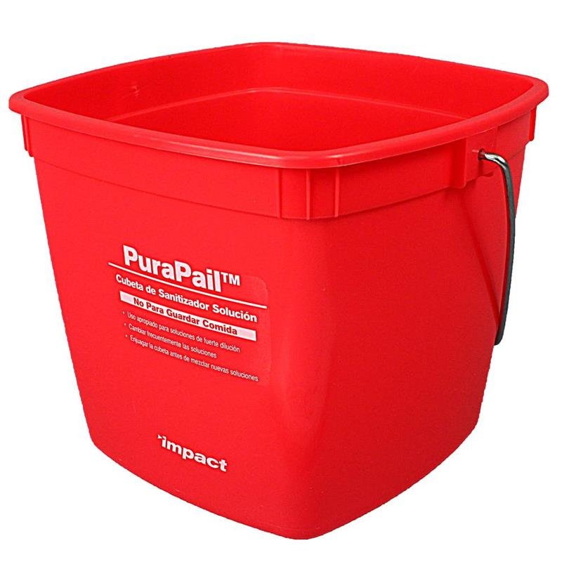 KP97RD - Kleen-Pail 3 Quart Red Sanitizer Pail